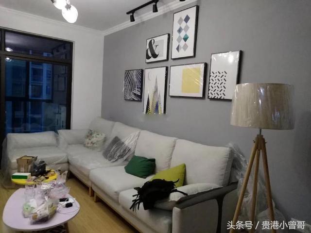 新房92㎡三房兩廳北歐風裝修，電視墻太實用。