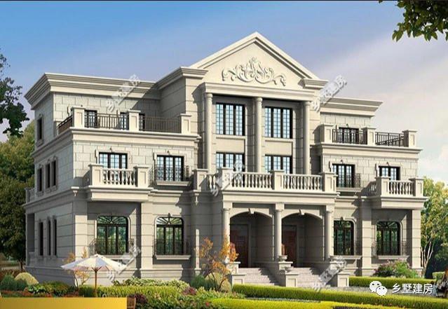 兩棟三層兄弟雙拼別墅設(shè)計(jì)圖，不僅高端大氣關(guān)鍵還省錢(qián)。