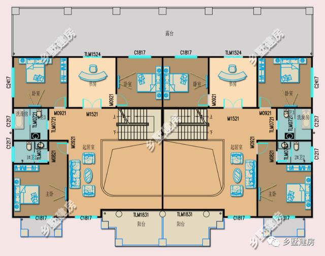 兩棟三層兄弟雙拼別墅設(shè)計(jì)圖，不僅高端大氣關(guān)鍵還省錢(qián)。