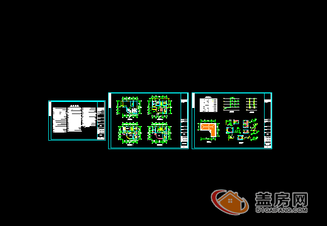 15x14三層半農(nóng)村別墅設(shè)計(jì)圖，帶地下室，漂亮大方。
