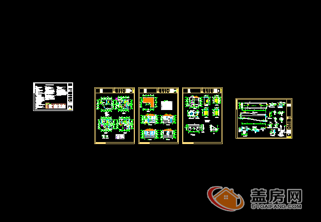15x14三層半農(nóng)村別墅設(shè)計(jì)圖，帶地下室，漂亮大方。