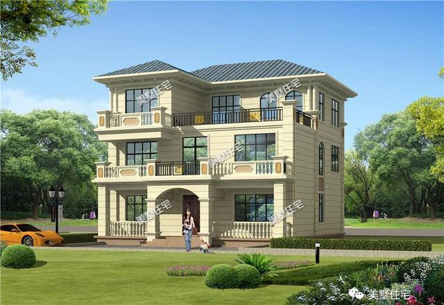 9室2廳三層歐式別墅自建房，美觀實用，經(jīng)典歐式別墅