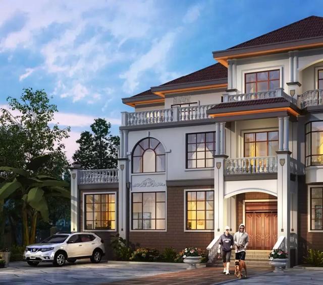 18×12米三層半經(jīng)典歐式別墅設(shè)計(jì)圖，帶書房+大露臺(tái)，都只是標(biāo)配。