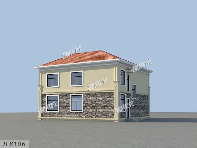 12x13米經(jīng)典二層別墅設計圖，外型精美，室內(nèi)布局也很贊，家家戶戶都能建。