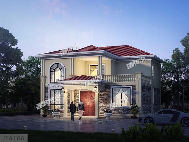 12x13米經(jīng)典二層別墅設計圖，外型精美，室內(nèi)布局也很贊，家家戶戶都能建。