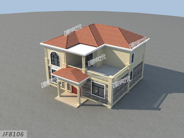 12x13米經(jīng)典二層別墅設計圖，外型精美，室內(nèi)布局也很贊，家家戶戶都能建。