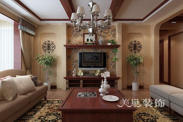 130㎡三室美式風(fēng)格裝修，全包20萬。