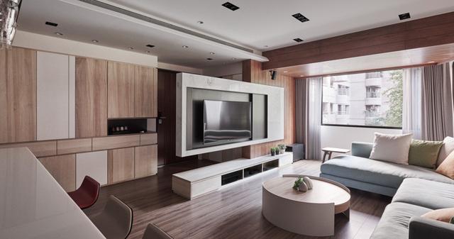 60平新房裝修，尤其是電視墻吸眼，當(dāng)隔斷用。