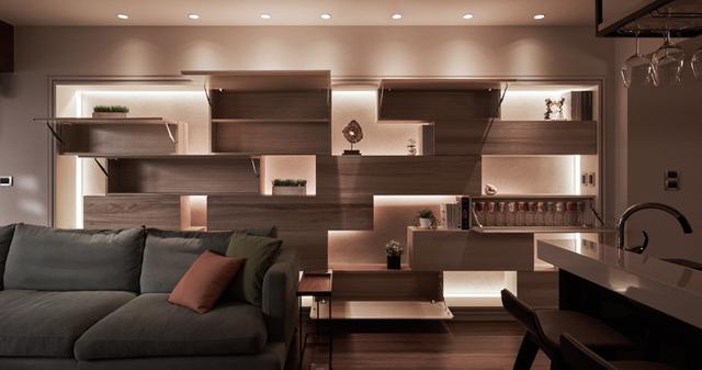 60平新房裝修，尤其是電視墻吸眼，當(dāng)隔斷用。