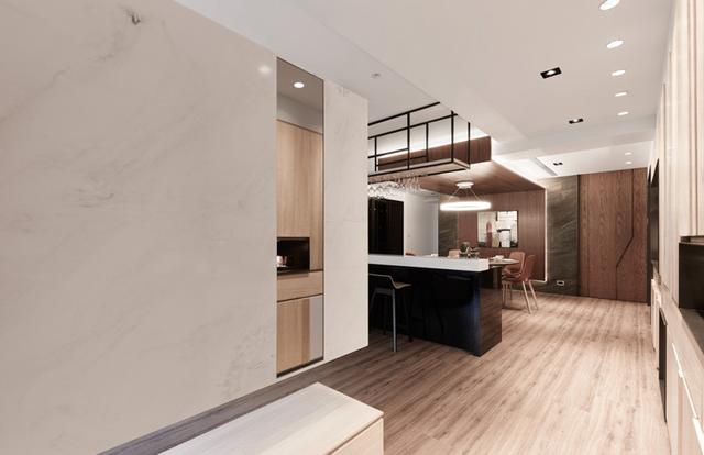 60平新房裝修，尤其是電視墻吸眼，當(dāng)隔斷用。