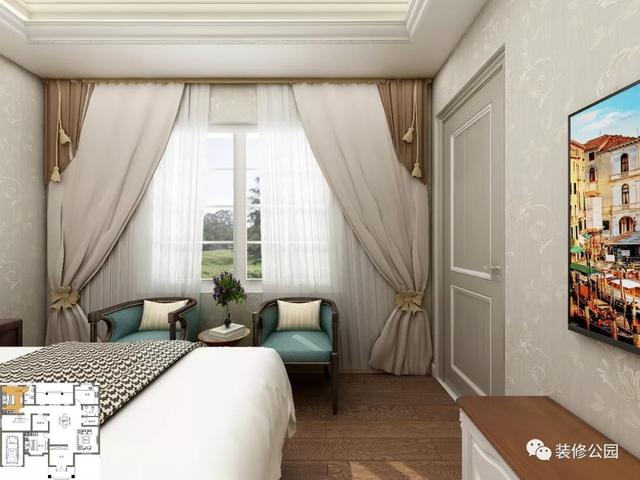 12×15米二層農(nóng)村別墅設(shè)計(jì)圖，布局合理，外觀簡(jiǎn)約迷人，帶車庫(kù)。