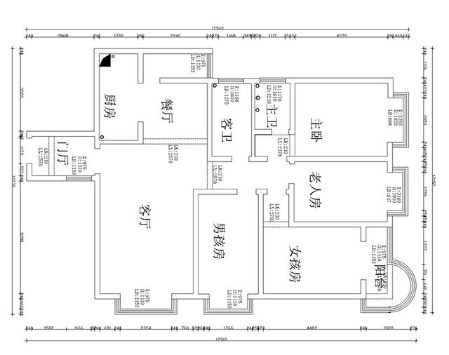 138平四室現(xiàn)代簡約風(fēng)裝修，溫馨，簡潔，明朗，全包17萬。