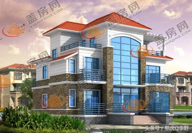 占地150平米的現(xiàn)代風(fēng)三層別墅設(shè)計(jì)圖，帶大露臺(tái)和健身房，造價(jià)35萬(wàn)