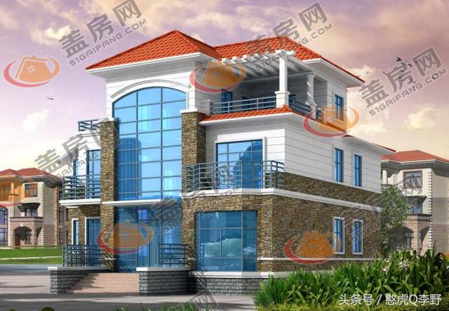 占地150平米的現(xiàn)代風(fēng)三層別墅設(shè)計(jì)圖，帶大露臺(tái)和健身房，造價(jià)35萬(wàn)