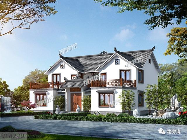 8套中式別墅設(shè)計(jì)圖，充滿中式住宅的古韻古香，在布局上又符合現(xiàn)代人的生活習(xí)慣