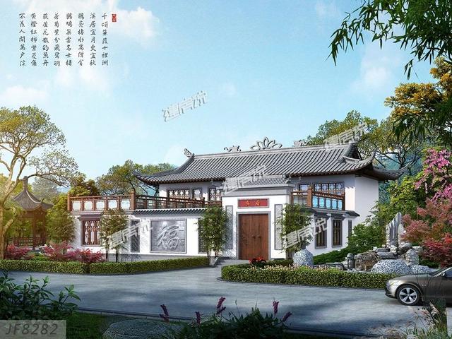 8套中式別墅設(shè)計(jì)圖，充滿中式住宅的古韻古香，在布局上又符合現(xiàn)代人的生活習(xí)慣