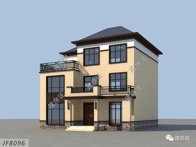 120平新中式別墅設(shè)計圖，保留傳統(tǒng)中式韻味的同時，布局符合現(xiàn)代人們的生活習(xí)慣