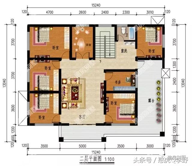 帶柴火灶和糧倉(cāng)的二層別墅設(shè)計(jì)圖，適合農(nóng)村老人居住