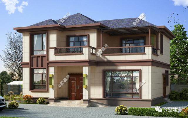 給大家介紹的兩款自建房別墅設(shè)計圖，價格上相差一倍，風(fēng)格上、色彩上也不盡相同