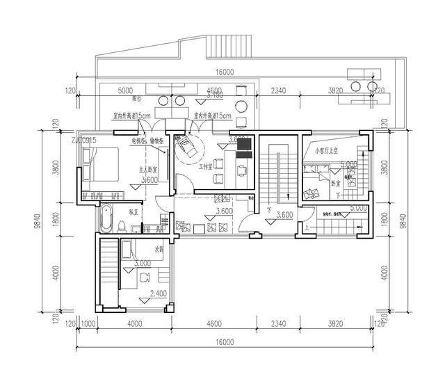 占地130平米兩層半20萬(wàn)農(nóng)村自建房設(shè)計(jì)圖，設(shè)計(jì)新穎獨(dú)特