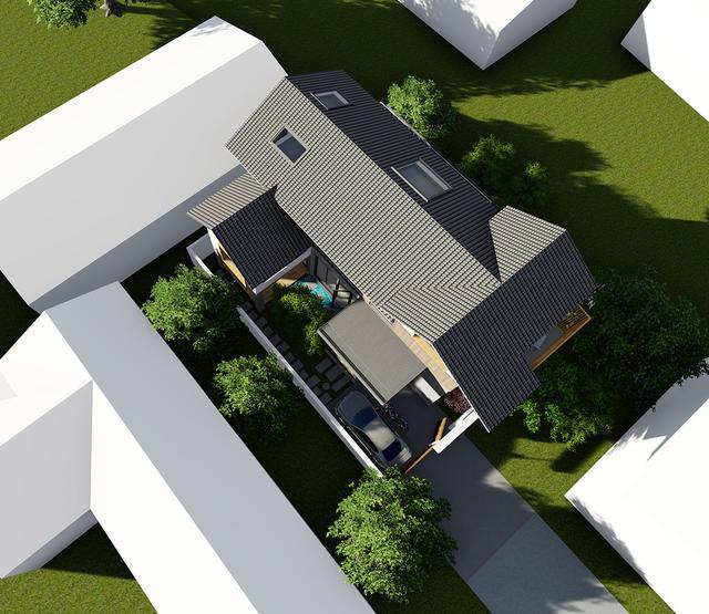 占地130平米兩層半20萬(wàn)農(nóng)村自建房設(shè)計(jì)圖，設(shè)計(jì)新穎獨(dú)特