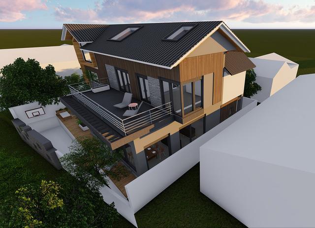 占地130平米兩層半20萬(wàn)農(nóng)村自建房設(shè)計(jì)圖，設(shè)計(jì)新穎獨(dú)特