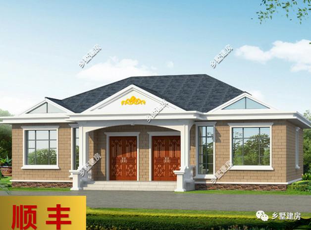 首選一層雙拼農(nóng)村自建房別墅設(shè)計(jì)圖，造價(jià)只要10萬，一棟二戶，更節(jié)約面積和省錢