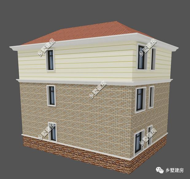 這棟別墅主要是以居住為準(zhǔn)，開間12米，進(jìn)深10米，自己住，住的舒適才好