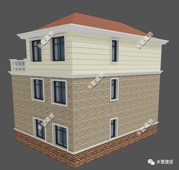 這棟別墅主要是以居住為準(zhǔn)，開間12米，進(jìn)深10米，自己住，住的舒適才好