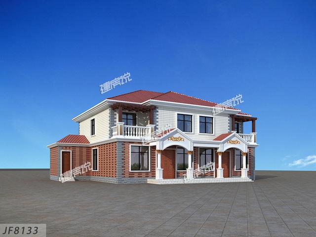 這款二層別墅設(shè)計圖外型美造價低，家家戶戶都能建