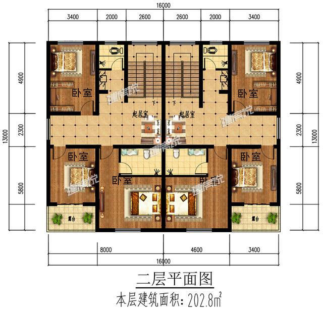 這款二層別墅設(shè)計圖外型美造價低，家家戶戶都能建