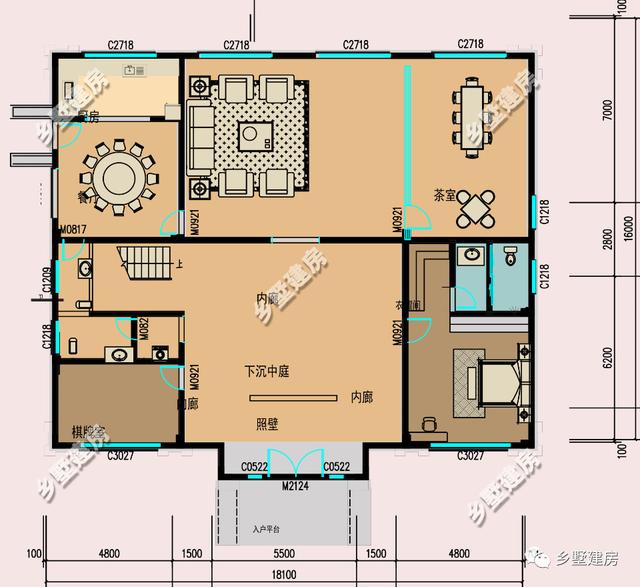 農(nóng)村三層別墅設(shè)計(jì)圖，18X16米，永不過(guò)時(shí)，經(jīng)典中的經(jīng)典