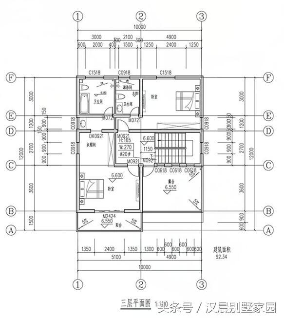 3款現(xiàn)代農(nóng)村別墅設(shè)計圖，戶型別致，建好肯定人人羨慕