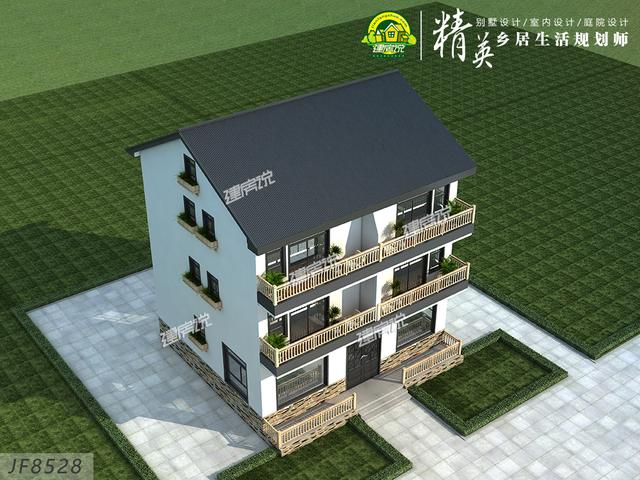 這款古色古香的現(xiàn)代別墅設(shè)計圖，非常有韻味