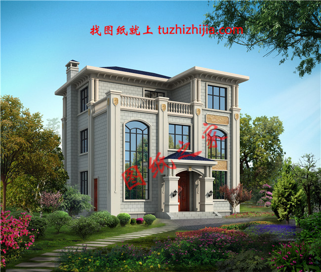 造價30萬左右的三層樓房設(shè)計圖，占地120平米左右