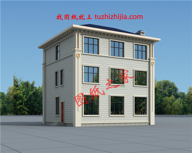 造價30萬左右的三層樓房設(shè)計圖，占地120平米左右