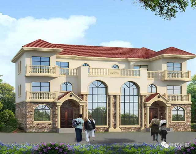 精選3款農村豪華雙拼別墅設計圖，建一棟好房一輩子享福