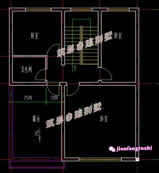 新農(nóng)村三層自建房全套設(shè)計圖，占地100平米