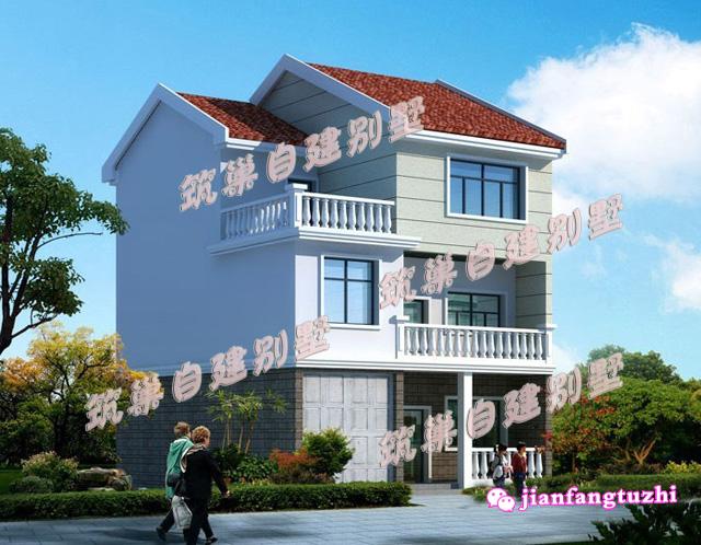 新農(nóng)村三層自建房全套設(shè)計圖，占地100平米