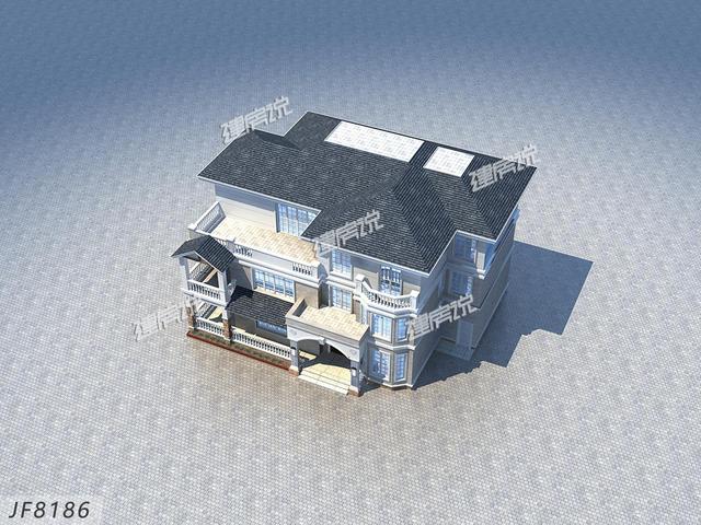 三層農(nóng)村自建房設(shè)計(jì)圖，外型精美，非常適合建在農(nóng)村