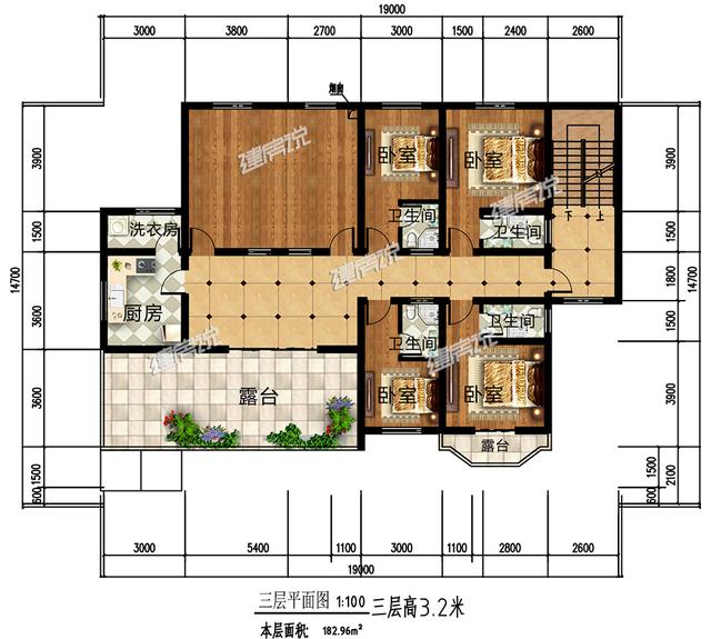 三層農(nóng)村自建房設(shè)計(jì)圖，外型精美，非常適合建在農(nóng)村