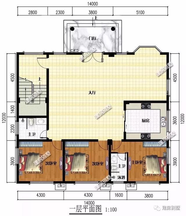 四層農(nóng)村別墅設(shè)計圖，可住多戶，功能強大很實用
