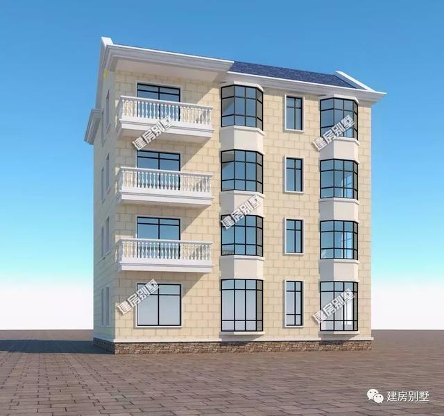 四層農(nóng)村別墅設(shè)計圖，可住多戶，功能強大很實用