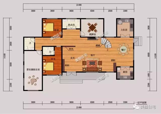 帶土灶的5個農(nóng)村自建房設(shè)計圖戶型，爸媽看了一定喜歡