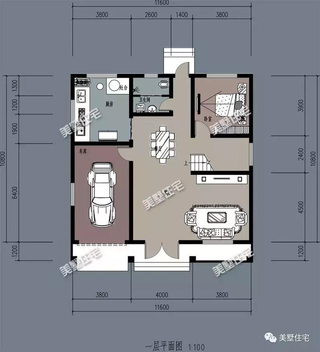 帶土灶的5個農(nóng)村自建房設(shè)計圖戶型，爸媽看了一定喜歡