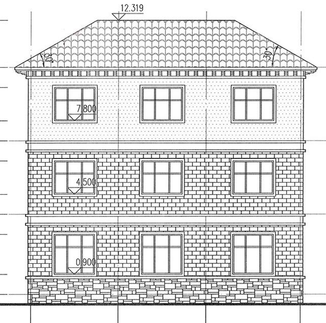 三層豪華復(fù)式別墅設(shè)計圖，挑空客廳+旋轉(zhuǎn)樓梯