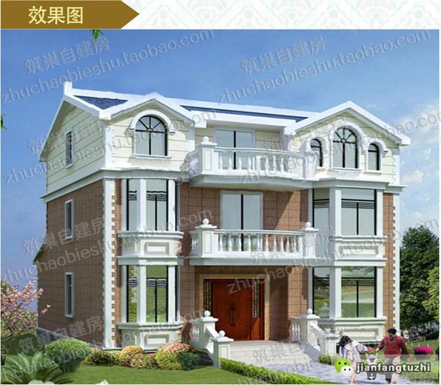 農(nóng)村三層別墅設(shè)計(jì)施工效果圖，設(shè)計(jì)的很精致