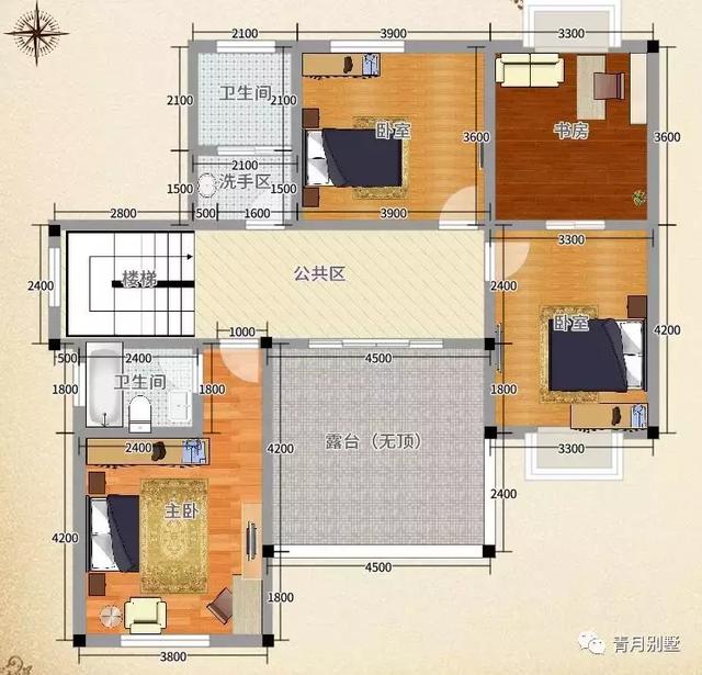 推薦這款二層帶小院的別墅，戶型美觀大方，布局合理，適合農(nóng)村自建