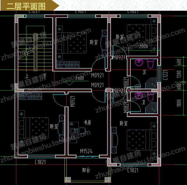 25萬(wàn)三層簡(jiǎn)歐實(shí)用自建房全套施工圖，9×11米，戶型設(shè)計(jì)簡(jiǎn)潔大氣