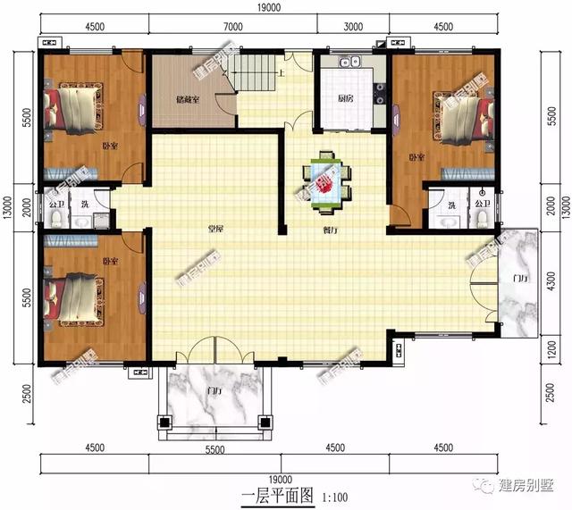 四層農(nóng)村自建房設計圖，室內的布局方式大多數(shù)人都說不錯